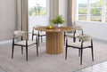 BRADBURY ROUND 48-INCH WOOD TOP DINING TABLE NATURAL
