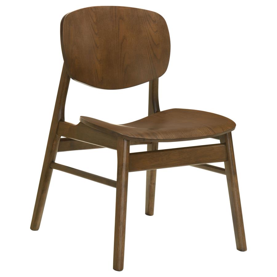 Modera 5-piece Round Wood Dining Set Grey and Walnut