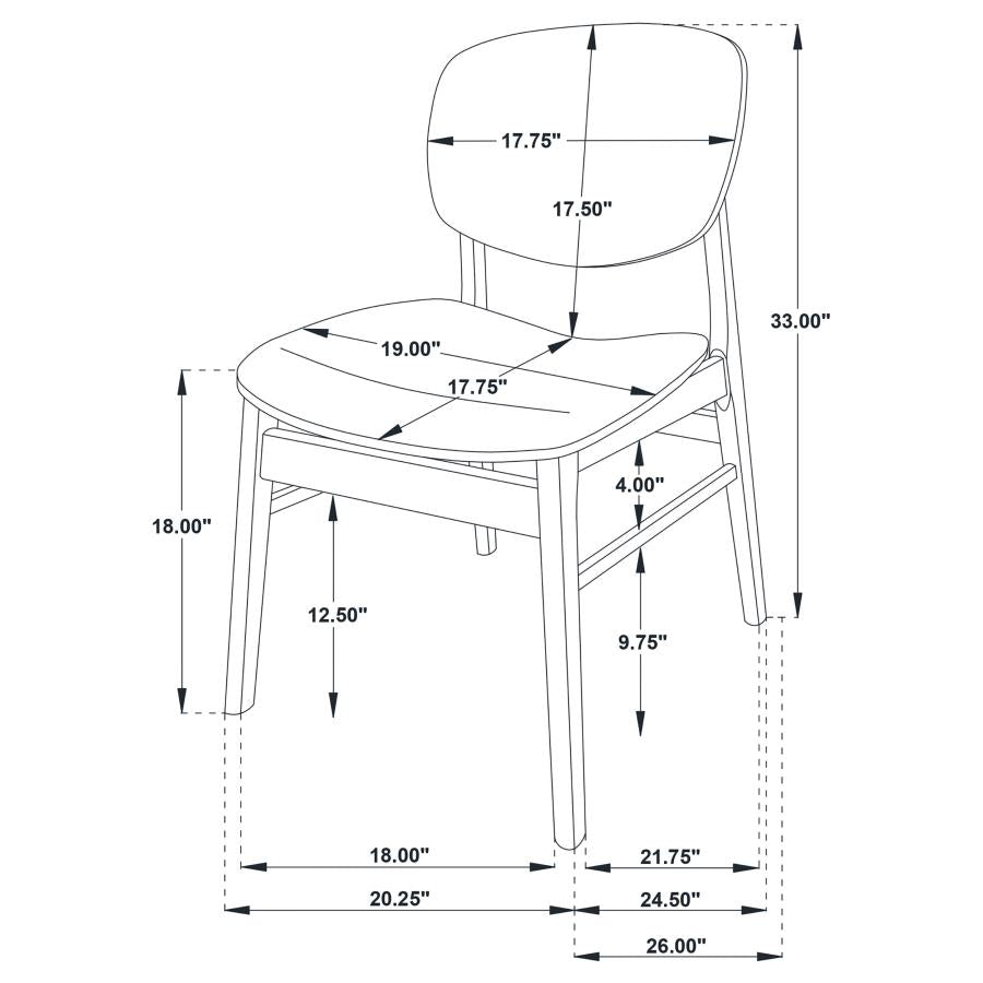 Modera 5-piece Round Wood Dining Set Grey and Walnut