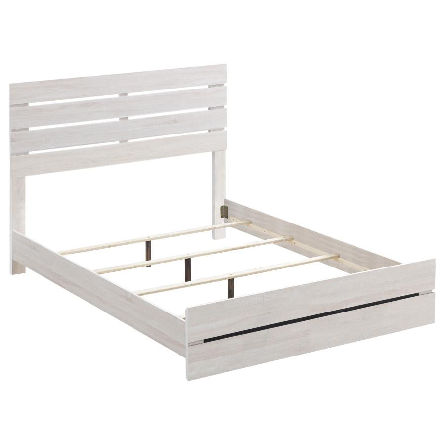 Brantford 4 or 5 piece Bedroom Set Coastal White or Brown size Queen or King
