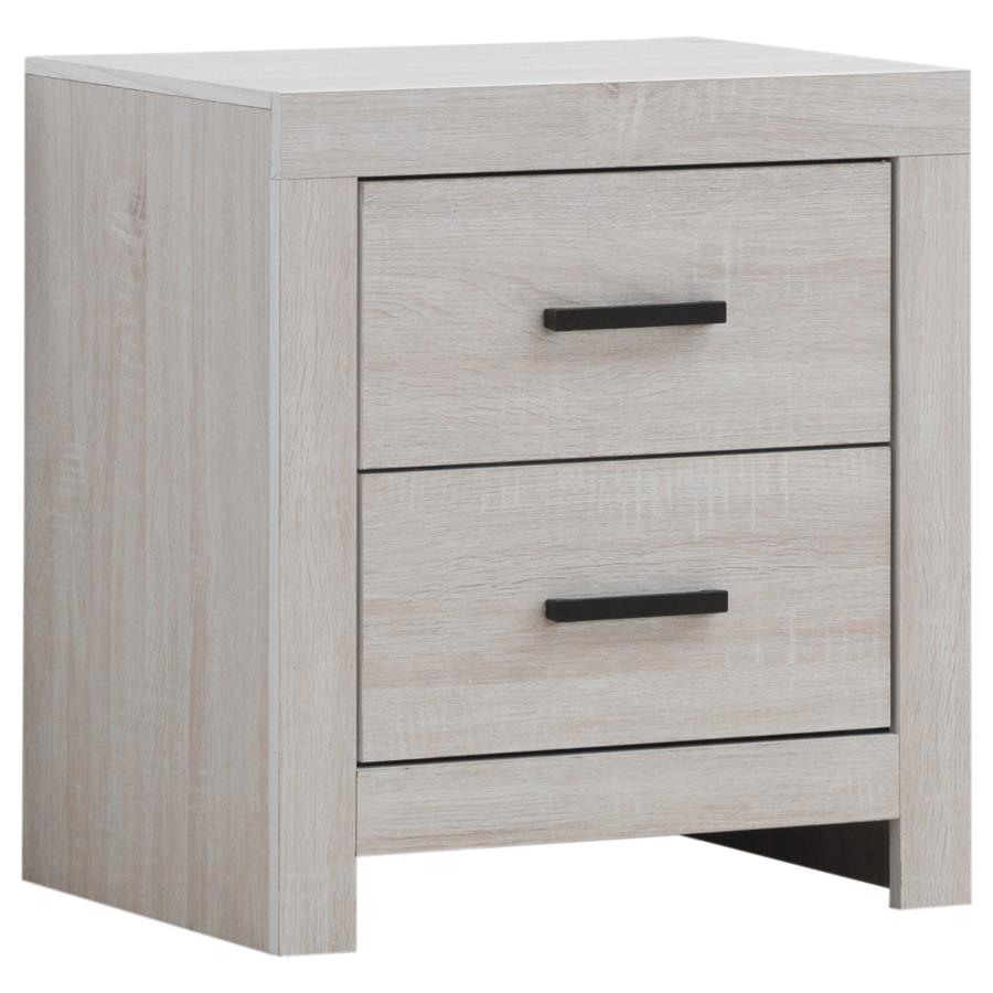 Brantford 4 or 5 piece Bedroom Set Coastal White or Brown size Queen or King