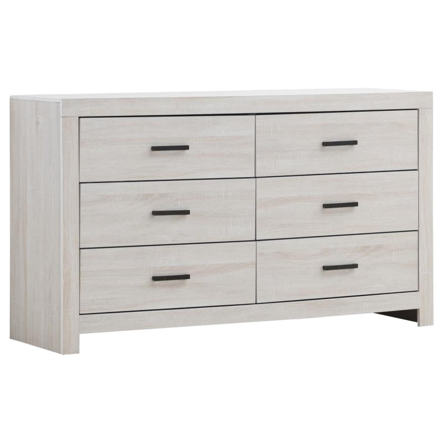Brantford 4 or 5 piece Bedroom Set Coastal White or Brown size Queen or King