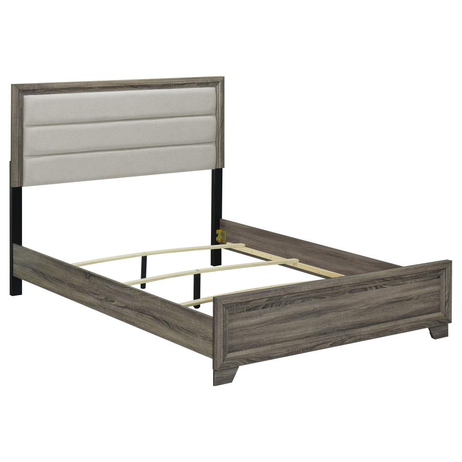 Wright 4 or 5-piece Queen or King Bedroom Set Brown Oak