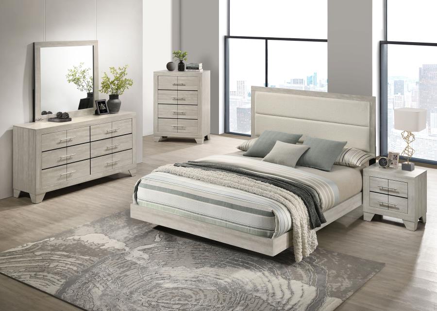 Trenton 4 or 5 - piece Queen or Eastern King Bedroom Set Rustic Cream