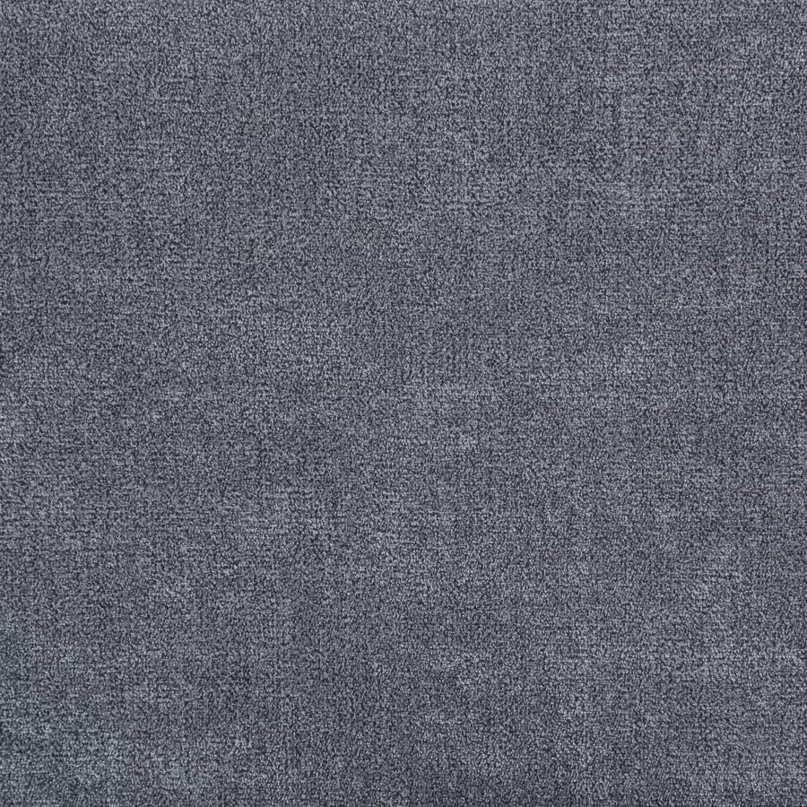 Cama Queen tapizada Laurel con paneles, gris oscuro