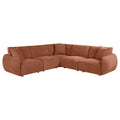 Elysia 5-piece Chenille Upholstered Modular Sectional Sofa