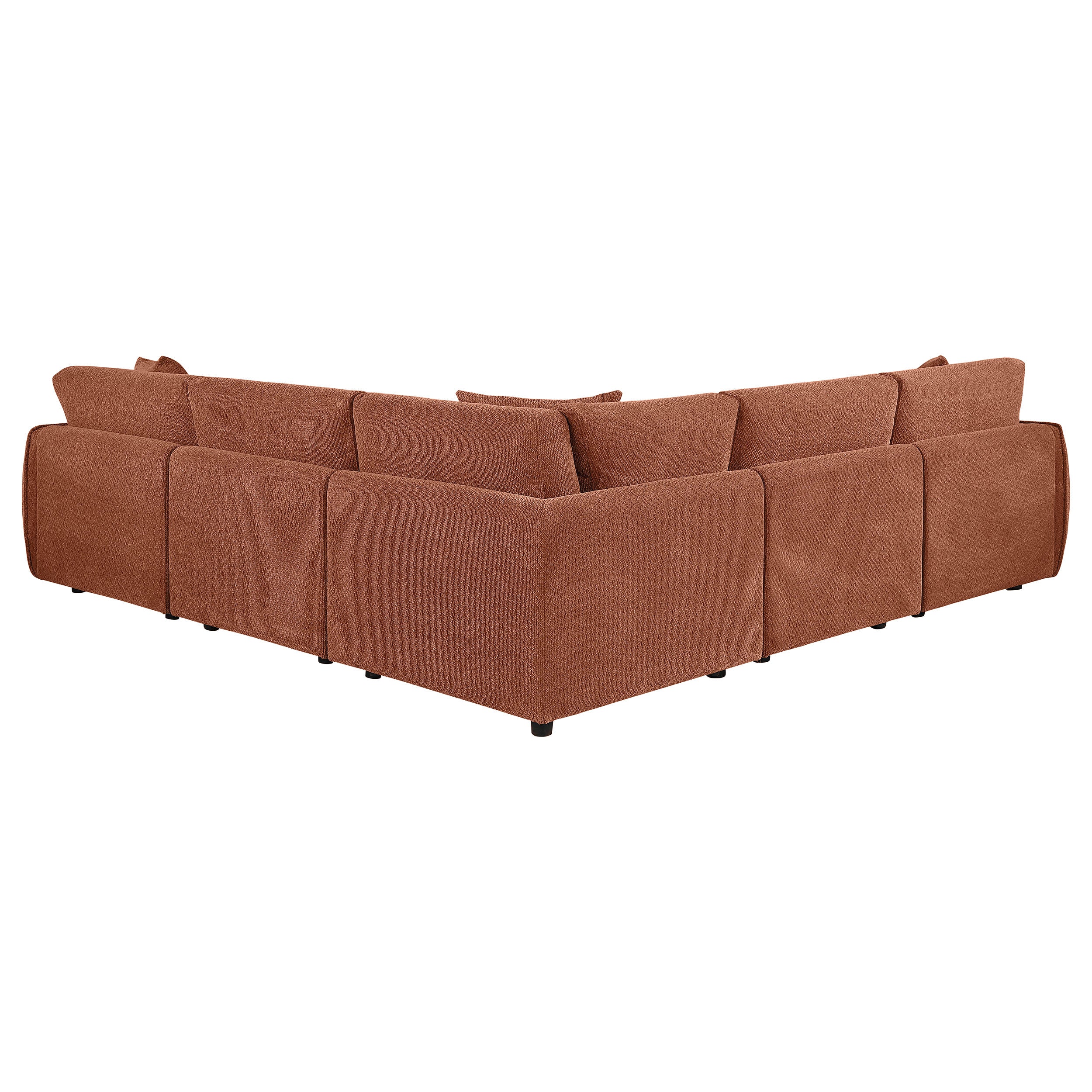 Elysia 5-piece Chenille Upholstered Modular Sectional Sofa