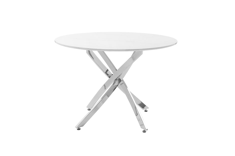 Colección de comedor redondo de 5 piezas Topeka
