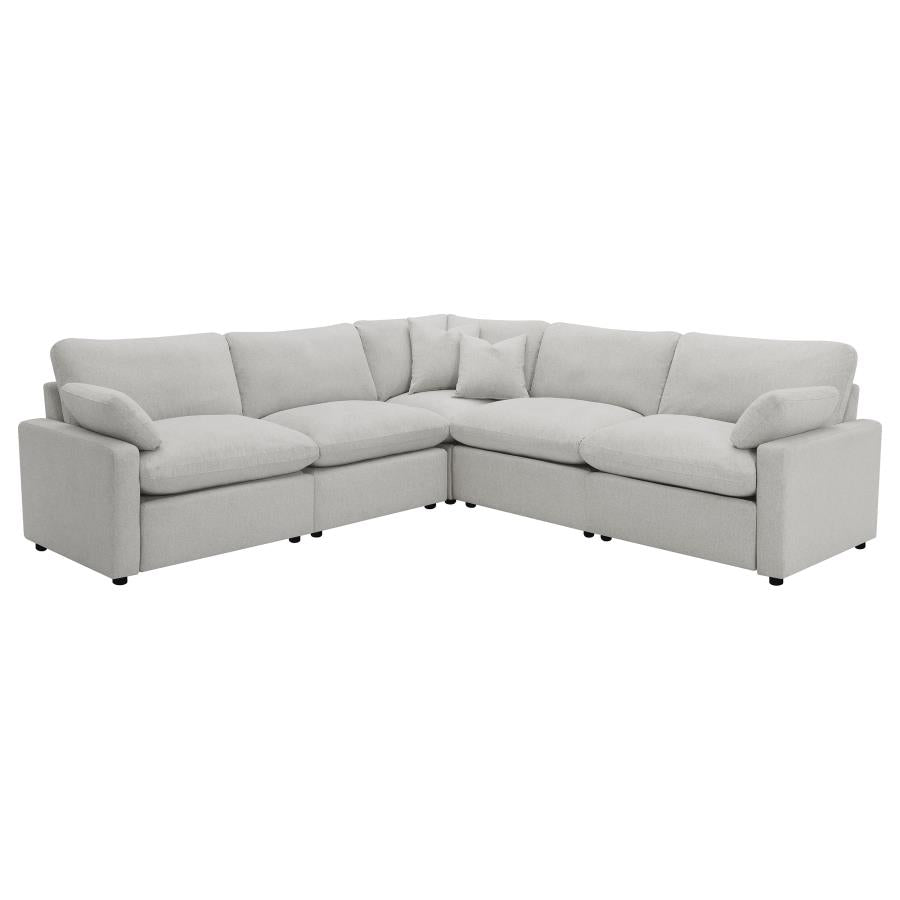 Ensemble de canapés sectionnels inclinables électriques modulaires Collins gris