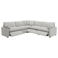 Conjunto de sofá modular reclinable eléctrico Collins gris
