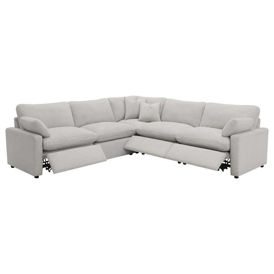 Ensemble de canapés sectionnels inclinables électriques modulaires Collins gris