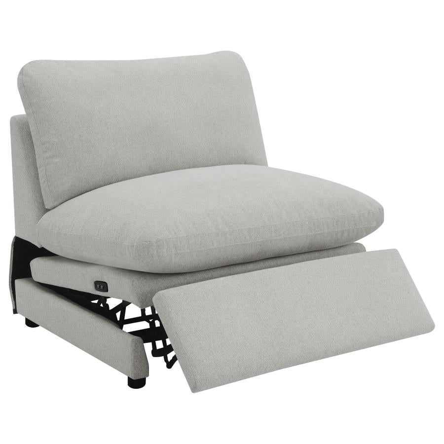 Ensemble de canapés sectionnels inclinables électriques modulaires Collins gris