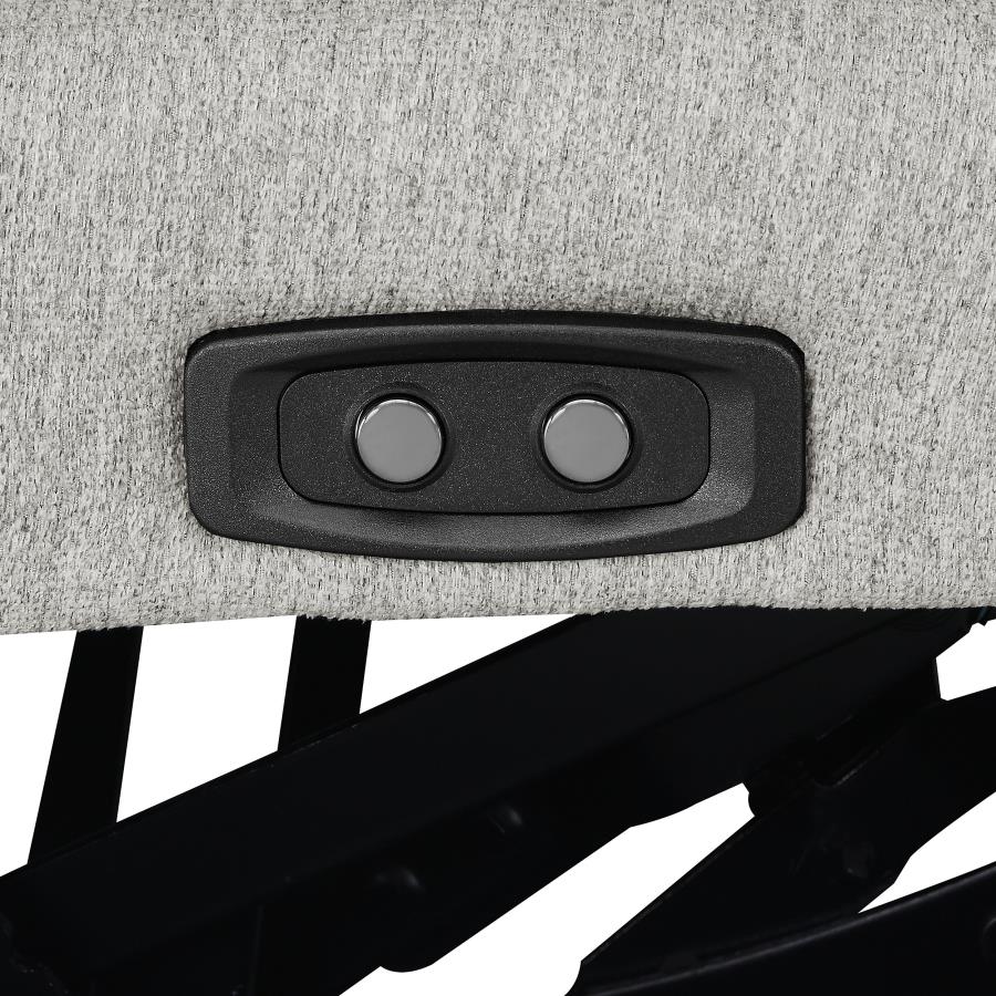 Ensemble de canapés sectionnels inclinables électriques modulaires Collins gris