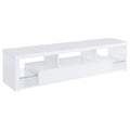 Jude 2-drawer Engineered Wood 71" TV Stand High Gloss White