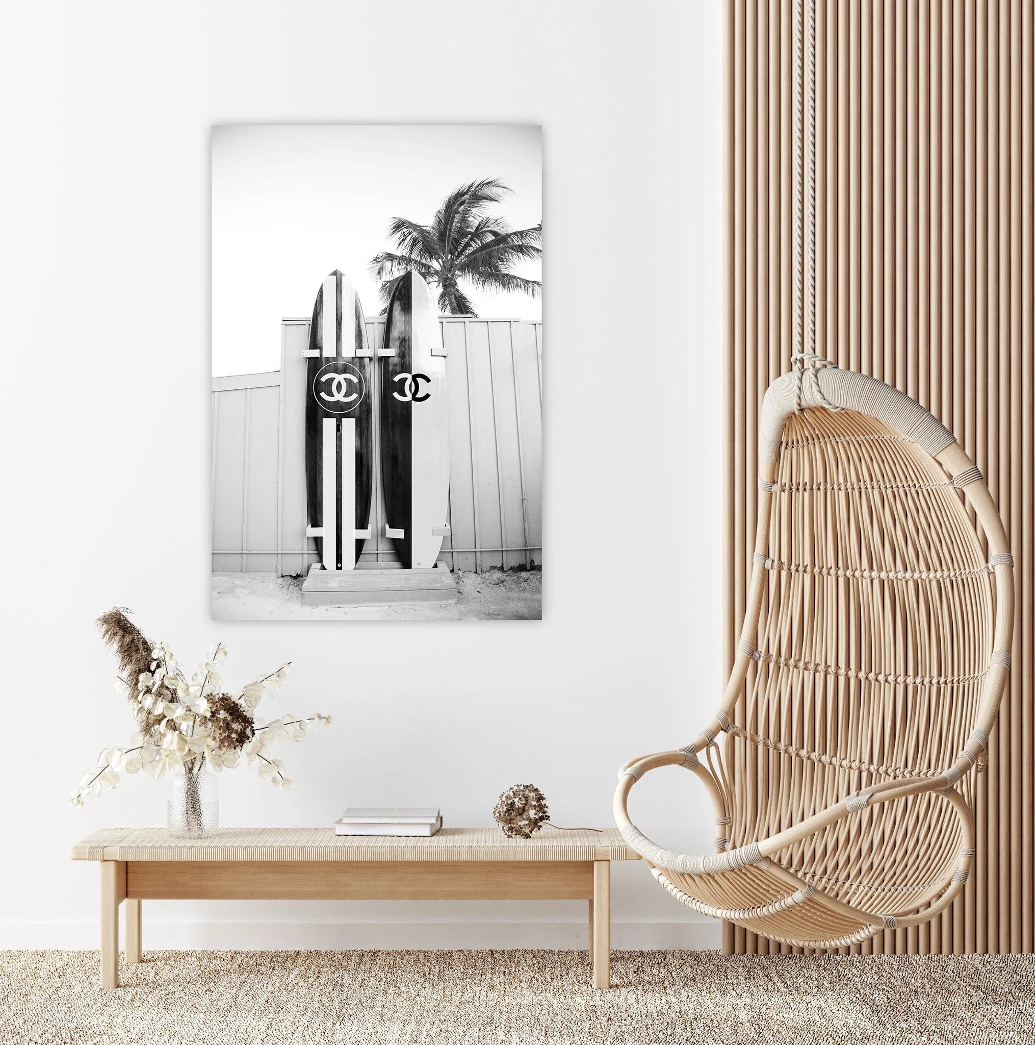 Luxury Surfboards Glass Wall Art 48"x32"