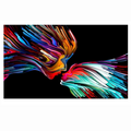 Rainbow Couple Glass Wall Art 60"x36"